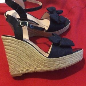 Kate Spade Denim Wedge Sandal
